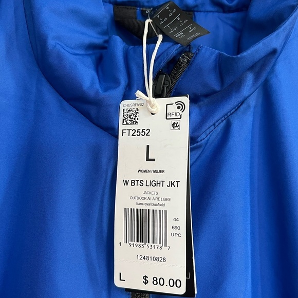 New Adidas BACK TO SPORT LITE INSULATED JACKET size large - Picture 6 of 13